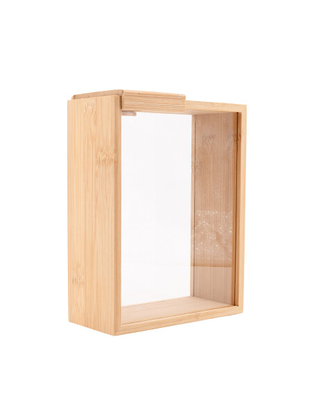 RECIPIENTE ALMACENAR ALIMENTOS MADERA