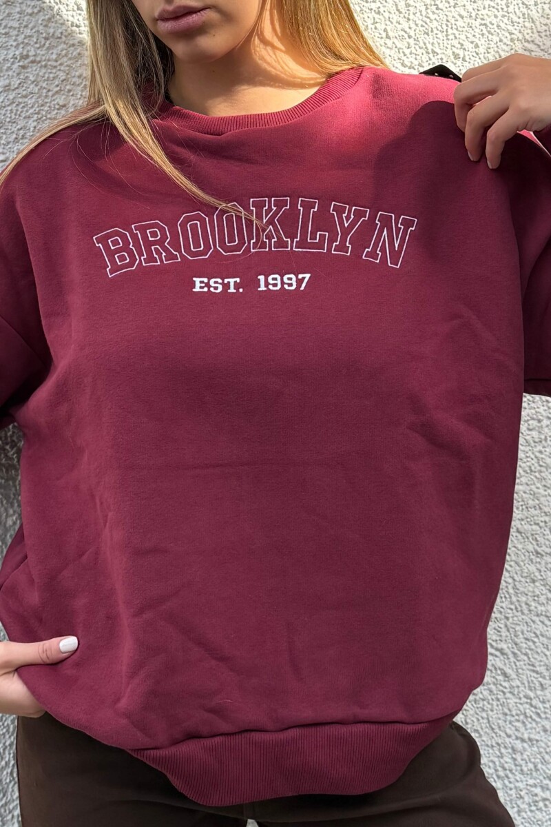 Buzo Brooklyn Bordo