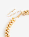 Collares Cortos Metal Collar Corto Bolones Metal - Dorado