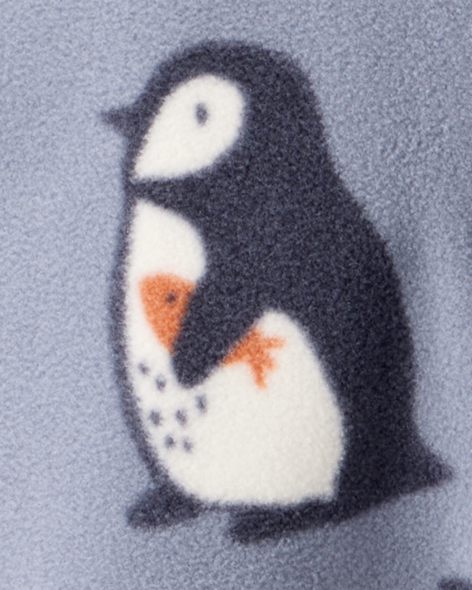 Pijama una pieza de DreamPlush, con pie, gris, diseño pingüinos Sin color