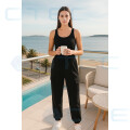 Pantalón Jogging Para Dama Deportivo Talla M-L Negro