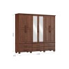 Ropero 6 Puertas 6 Cajones Con Espejo Ouro 2254-o Ropero 6 Puertas 6 Cajones Con Espejo Ouro 2254-o