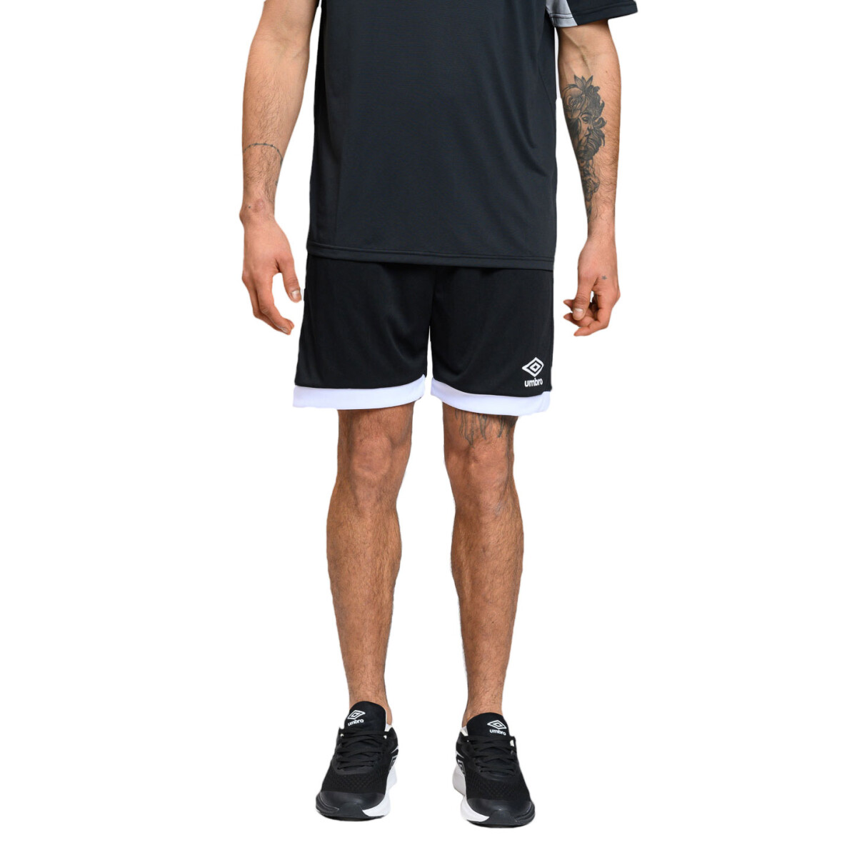 Short de Hombre Umbro Soccer Umbro - Negro - Blanco 