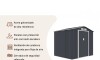Galpón prefabricado Reforzado 2 Puertas ARCHER B Gris