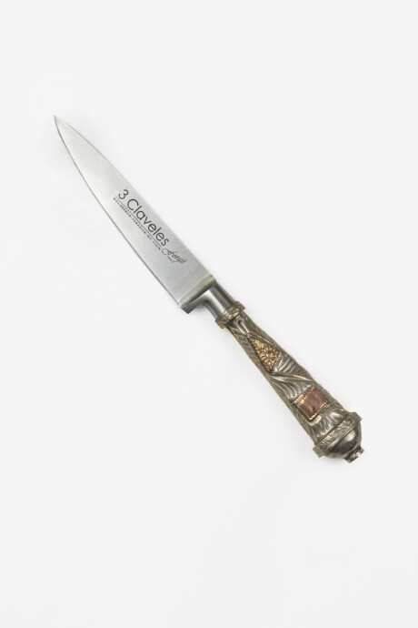 Puñal Tres Claveles Plata y Oro 15cm Puñal Tres Claveles Plata y Oro 15cm