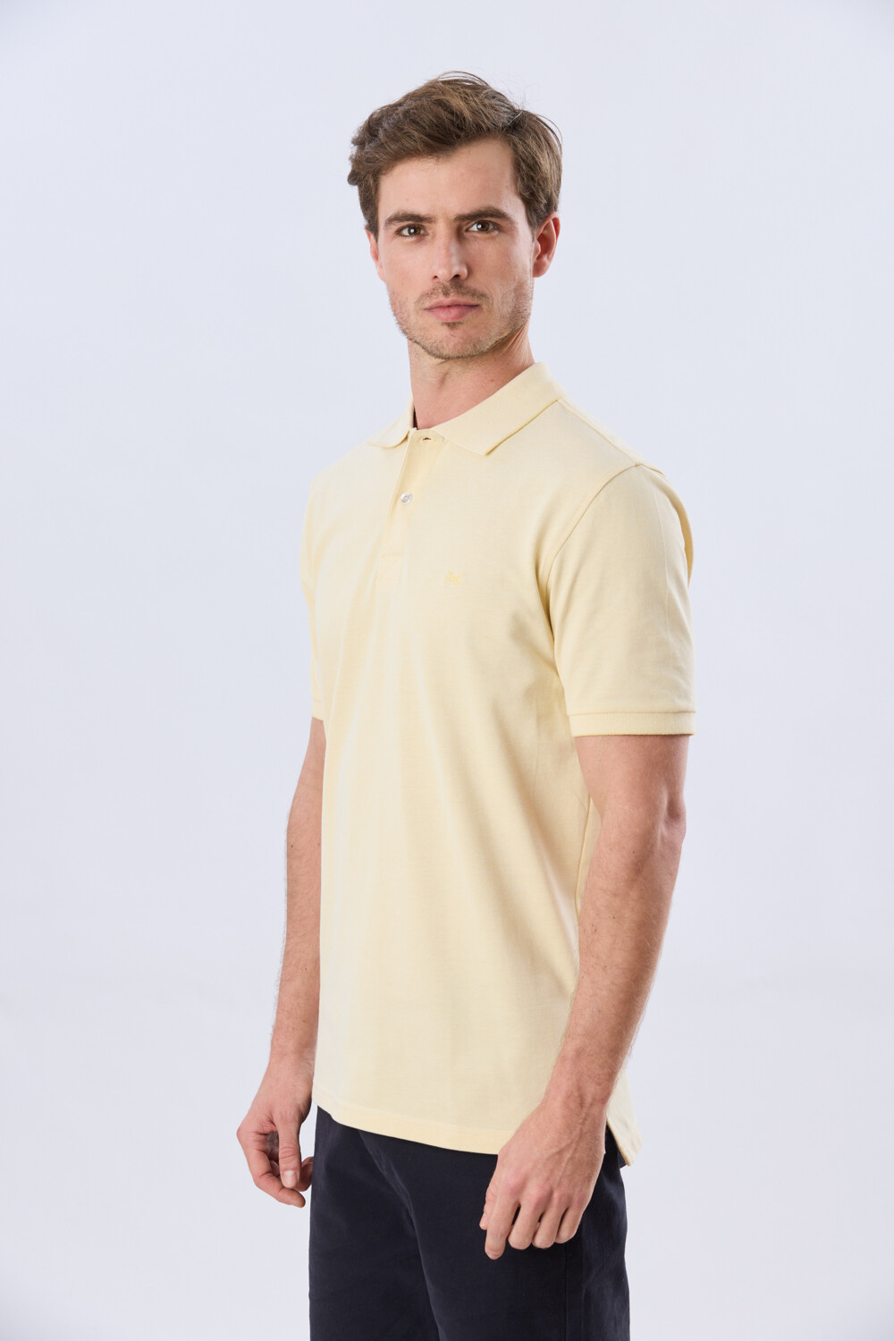 REMERA POLO LISA PIQUÉ Amarillo