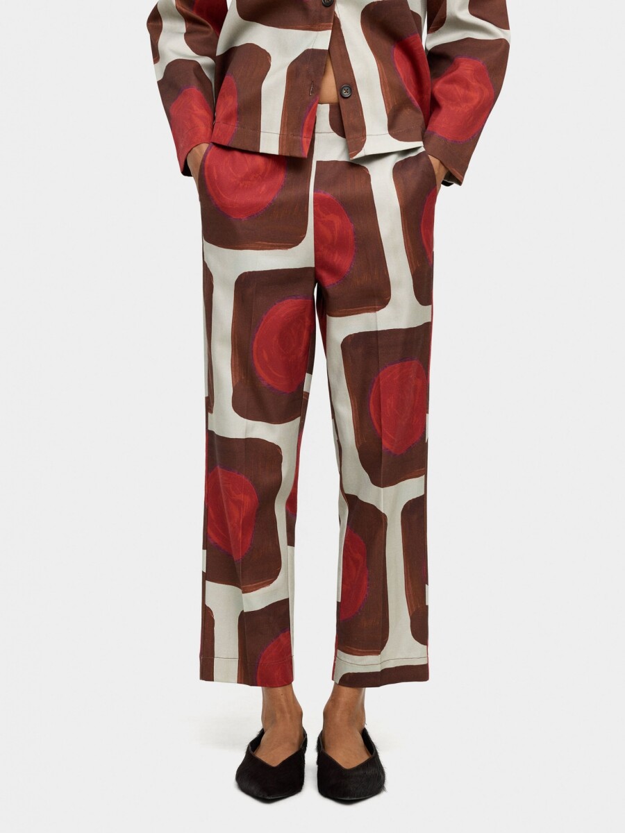 Pantalón Estampado De Lyocell multicolor
