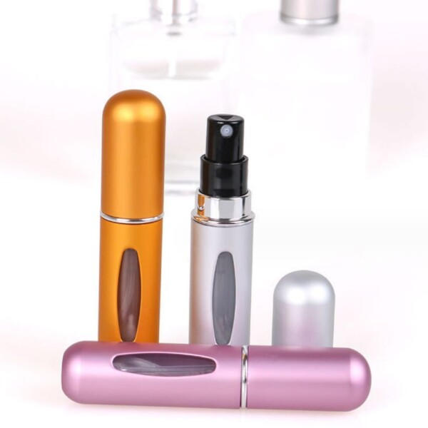Mini Botella Atomizadora De Perfume Portátil Recargable X2 Color Variante Gris