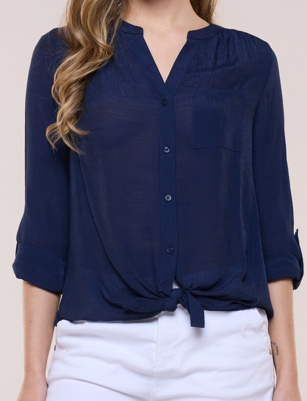 Blusa Nudo Opcional AZUL