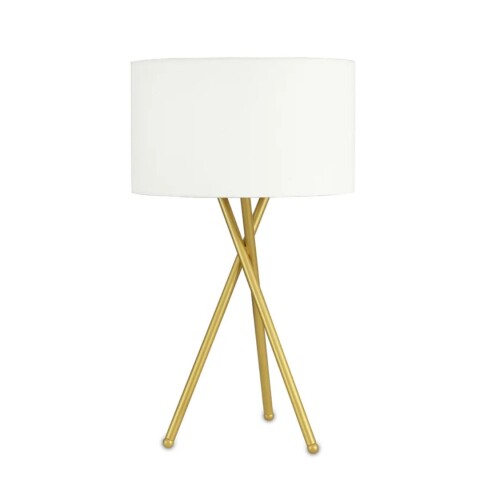 Lámpara de mesa Fran dorado brillante GoogleHome Lámpara de mesa Fran dorado brillante GoogleHome