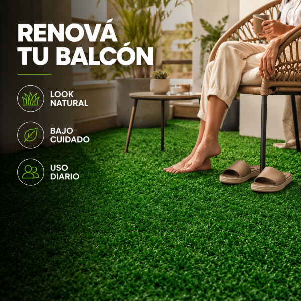 Césped Sintético 30 M2 Pasto Artificial Rollo Decoración Ax® Color Verde