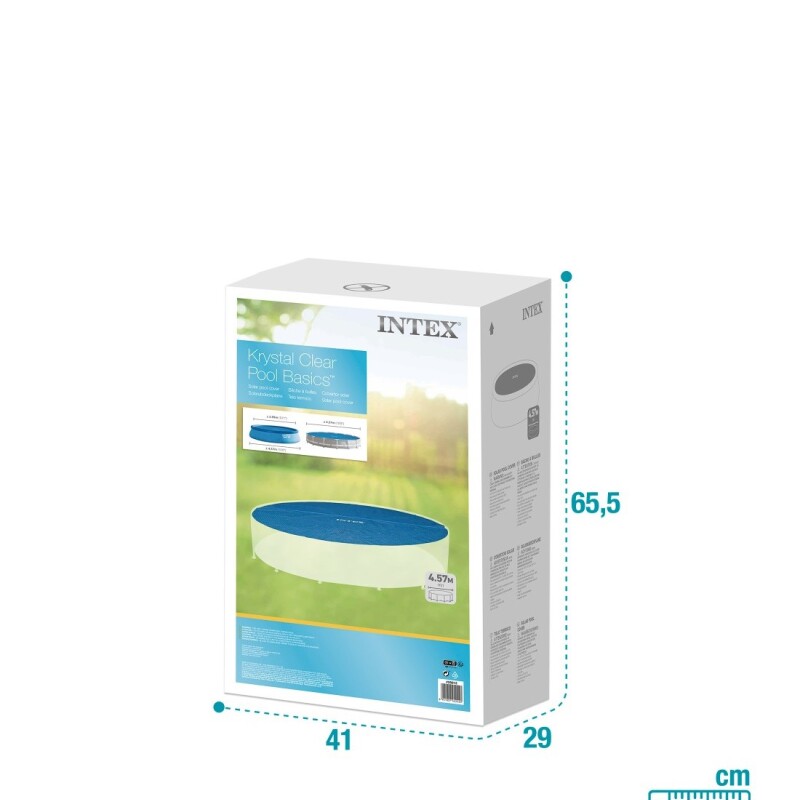 INTEX COBERTOR LONA SOLAR PARA PISCINA DIÁMETRO 4.57 METROS Intex Cobertor Lona Solar Para Piscina Diámetro 4.57 Metros