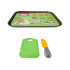3X2 OUTLET Bandeja c/cuchillo, tabla y frutas para cortar 3x2 Outlet Bandeja C/cuchillo, Tabla Y Frutas Para Cortar
