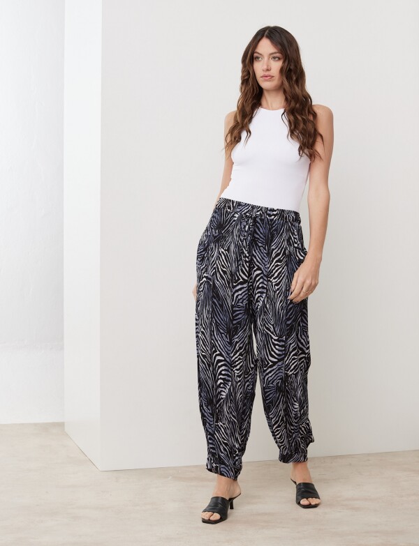 Pantalon Printed Cordel AZUL/MULTI