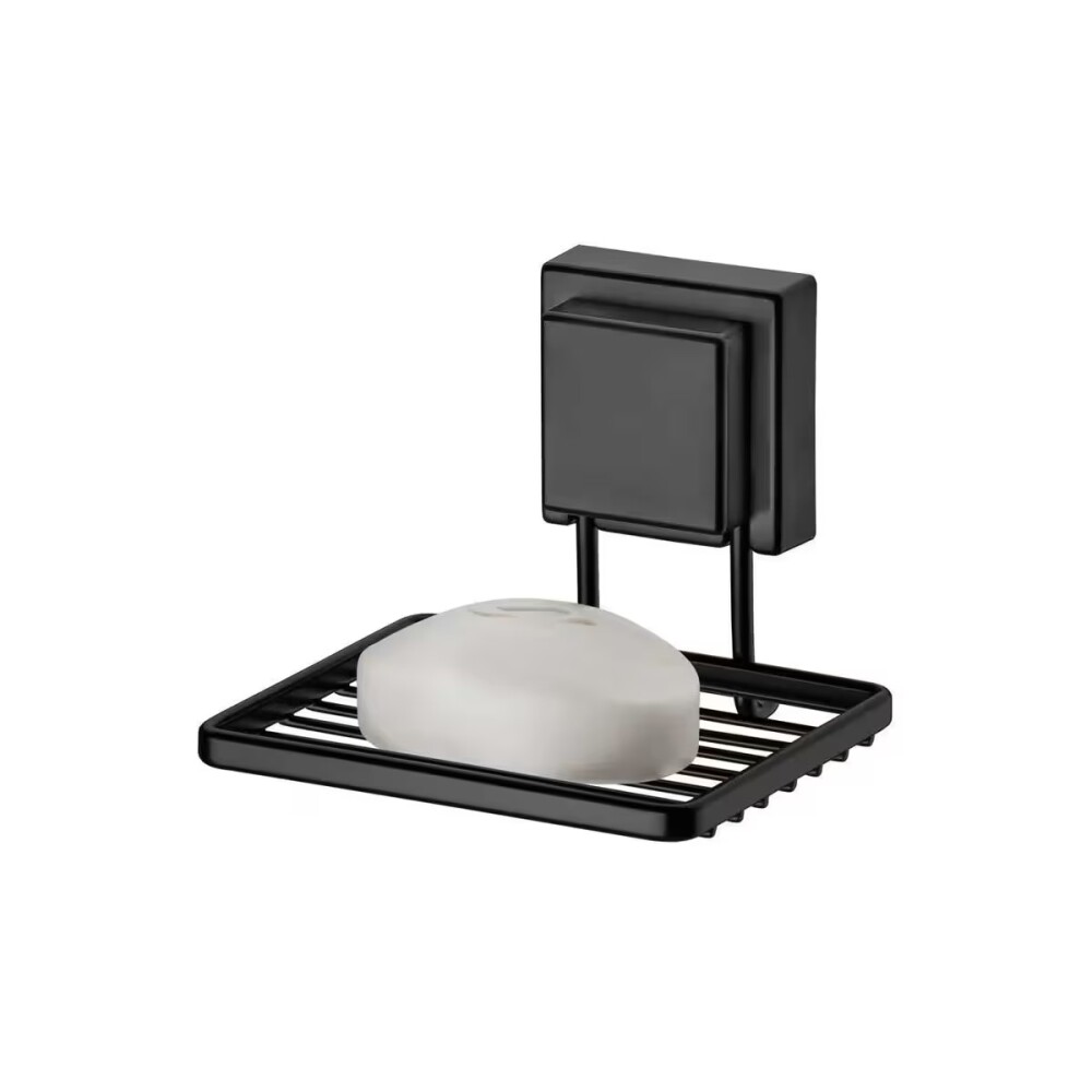 JABONERA CON VENTOSA - NEGRO MATE Jabonera Con Ventosa - Negro Mate