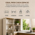 Cristalero ComboHome Estantería Nórdico 2 Puertas 1 Cajón Blanco 1