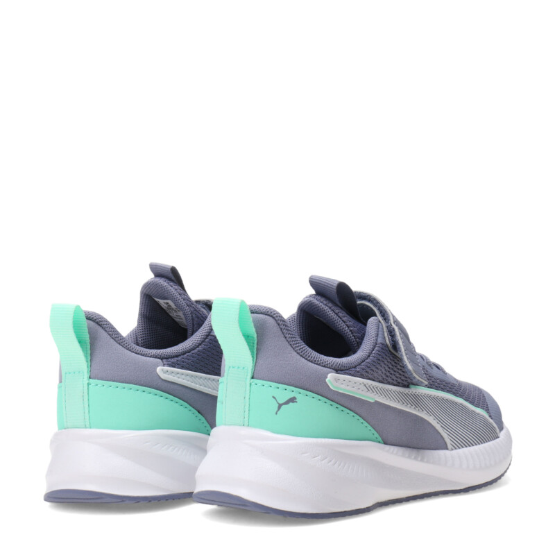 Championes de Niños Puma Flyer 3 Ac+Ps Gris - Verde Menta
