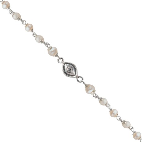 Pulsera Ojo - Plata y Perlas de Rio Pulsera Ojo - Plata y Perlas de Rio