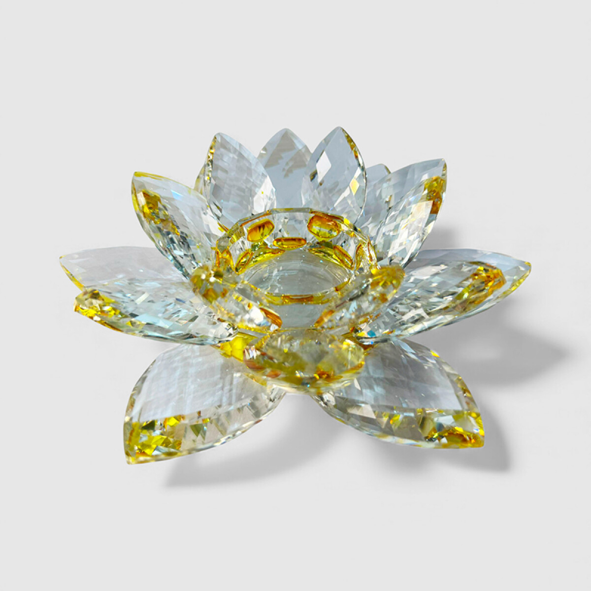 Centro De Mesa Flor De Loto - Amarillo 