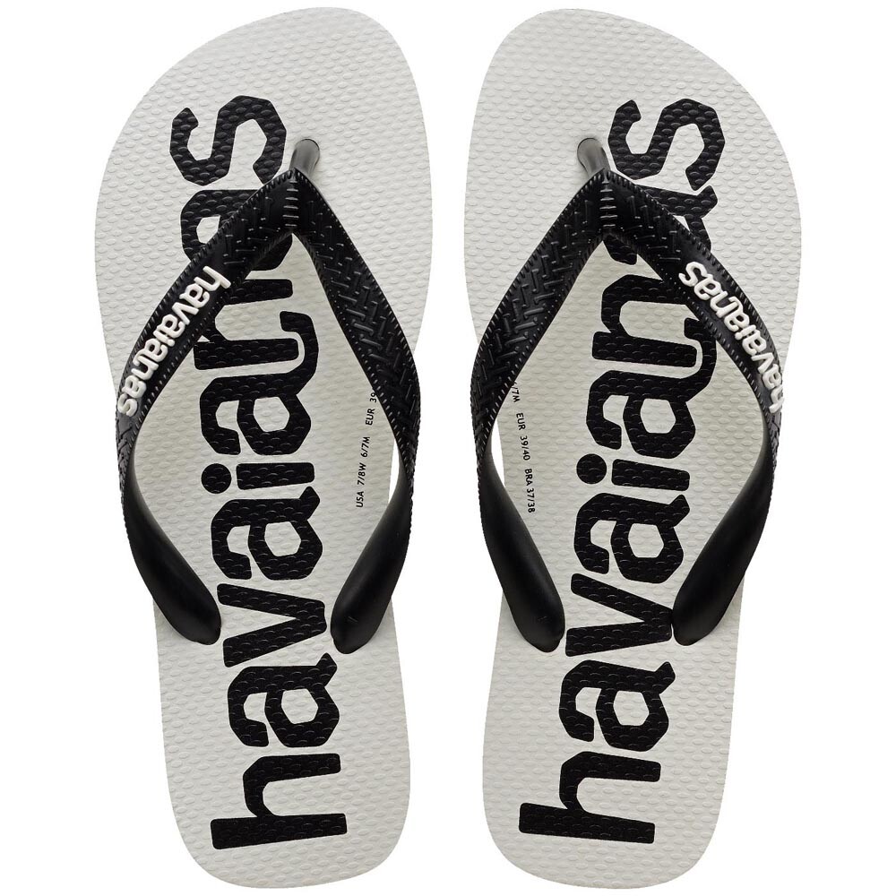 Sandalias Havaianas Top Logomania 2 Hombre Blanco/Negro/Blanco
