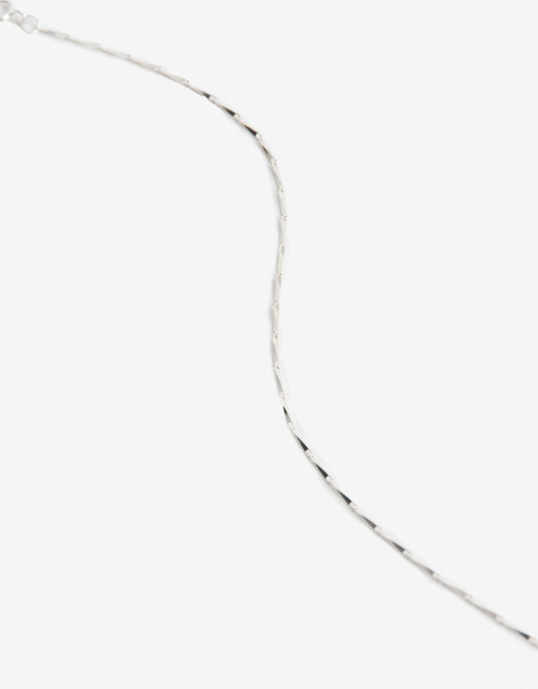Pulseras Flexibles Metal Pulsera De Cadena Plata 925 - Plateado