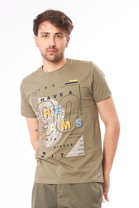 T-SHIRT TOMKI Oliva