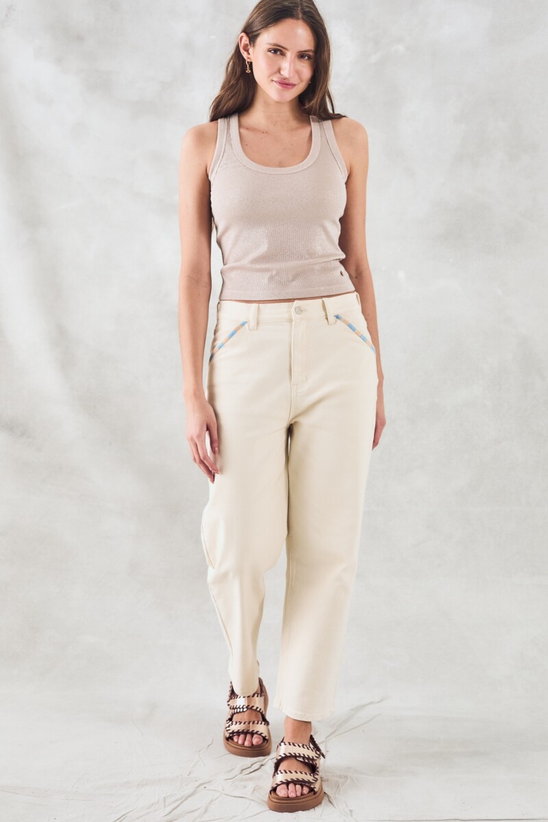 Musculosa Lurex Crudo