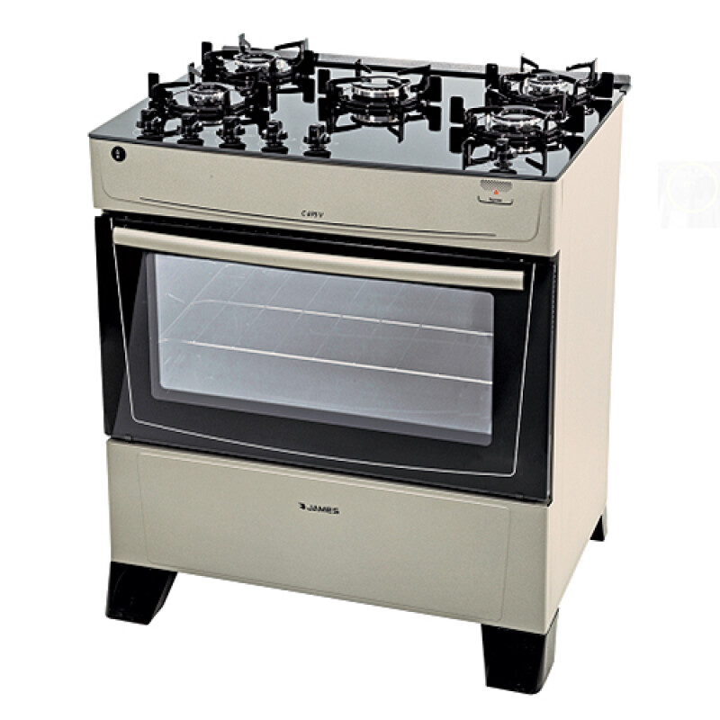 COCINA JAMES C 695 V - TITANIUM -5 H Mesada Vidrio Sin color