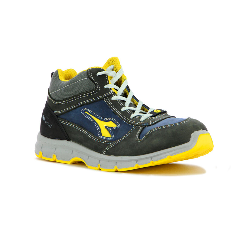 Diadora IND M - Run RUN MID S3 SRC ESD Gris Oscuro-Azul