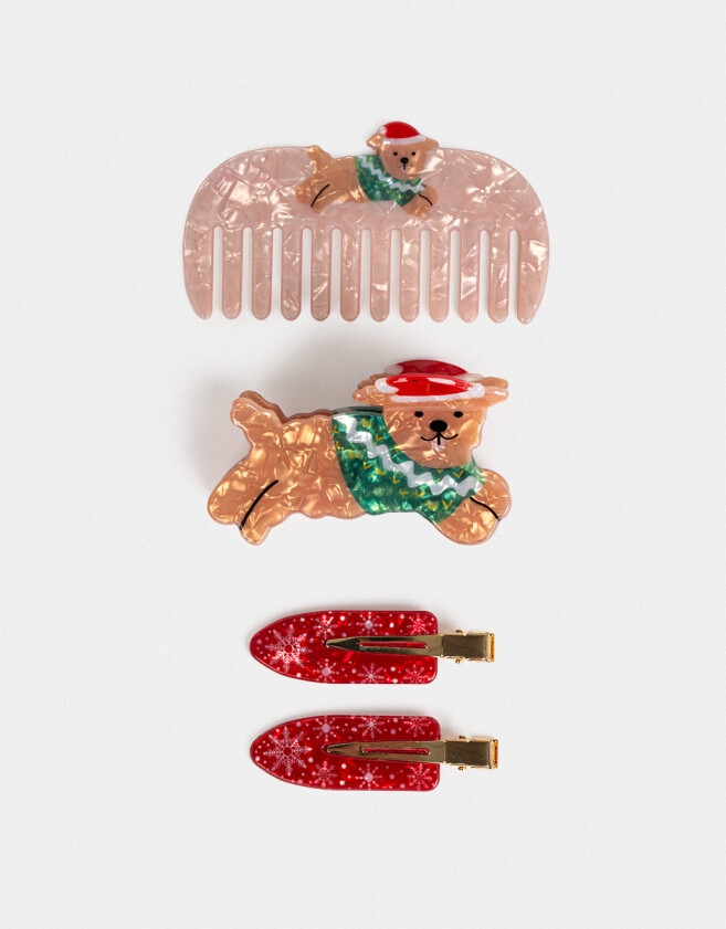 Accesorios Pelo Set Regalables Caja Regalable Merry Xmas - Combinacion Bicolor