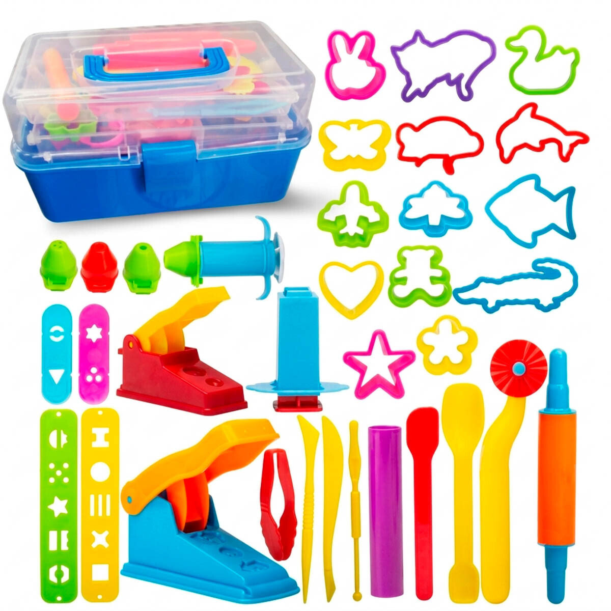 Set Juego Formas P/Masas Moldes Infantil 36 Pcs 