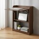 Escritorio plegable con estantes Marron