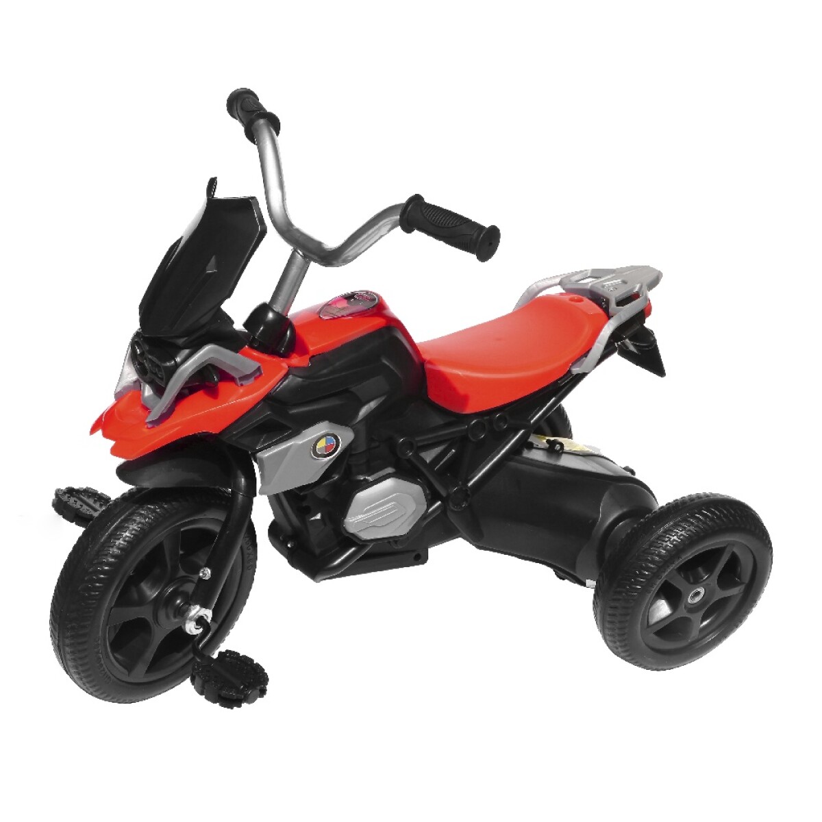 Moto Triciclo a Pedal para Niños - Rojo 