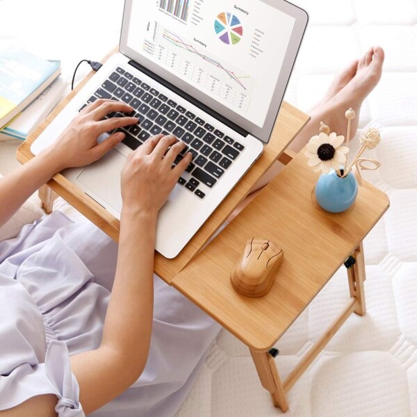Mesa Bandeja Cama Portatil Madera Desayuno Plegable Notebook Mesa Bandeja Cama Portatil Madera Desayuno Plegable Notebook