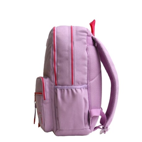 Mochila 2 bol + cartuchera Lila