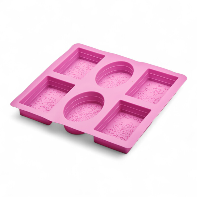 Molde para Jabones Silicona 21,9 x 20x 2,5 cm Sin Color