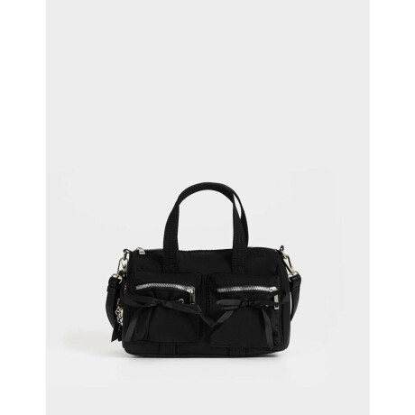 Cartera City Con Moños Negro