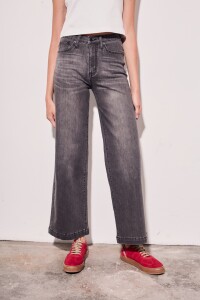 Jean Wide Denim Gris