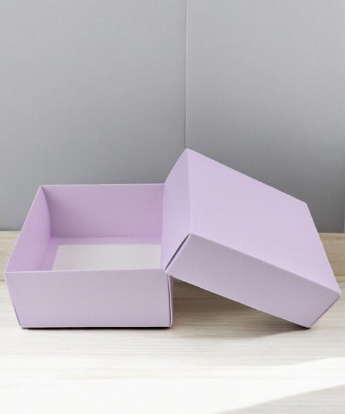 Caja Cuadrada 12x12x6 cm LILA