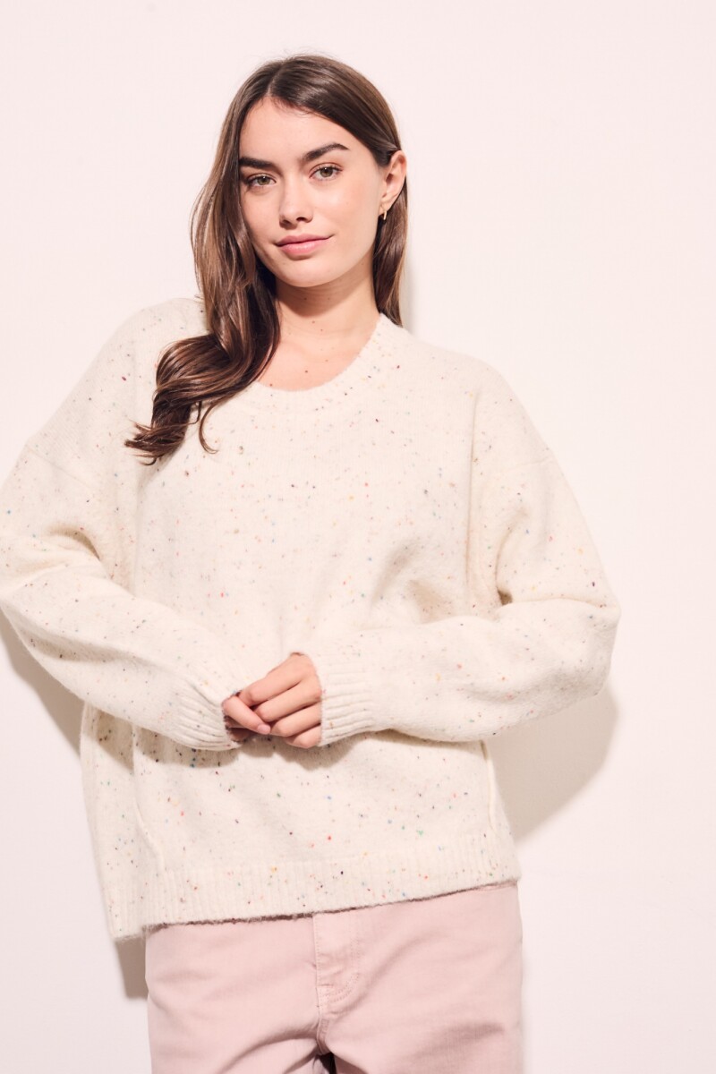 Sweater Bouttonne Nácar