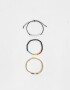 Pulseras Elásticas Sets Mostacillas Set De Pulseras Elásticas "pride" - Dorado