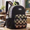 Mochila Escolar Trendy Game Con Porta Botella Para Jardín Y Uso Infantil Diario Negro