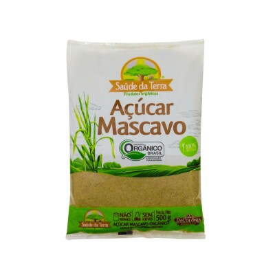 Azúcar Mascavo Orgánica Saúde Da Terra 500g Azucar De Mascavo Organica