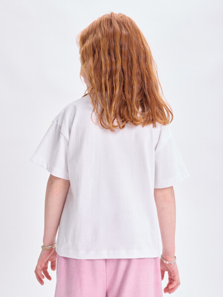 Remera manga corta Cenicienta Crudo