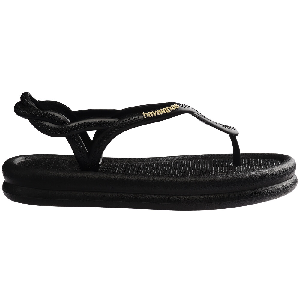 Sandalias Havaianas Luna Puffed Mujer Negro