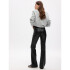 70S FLARE HR FAUX LEATHER BLACK LEATHER LOOK