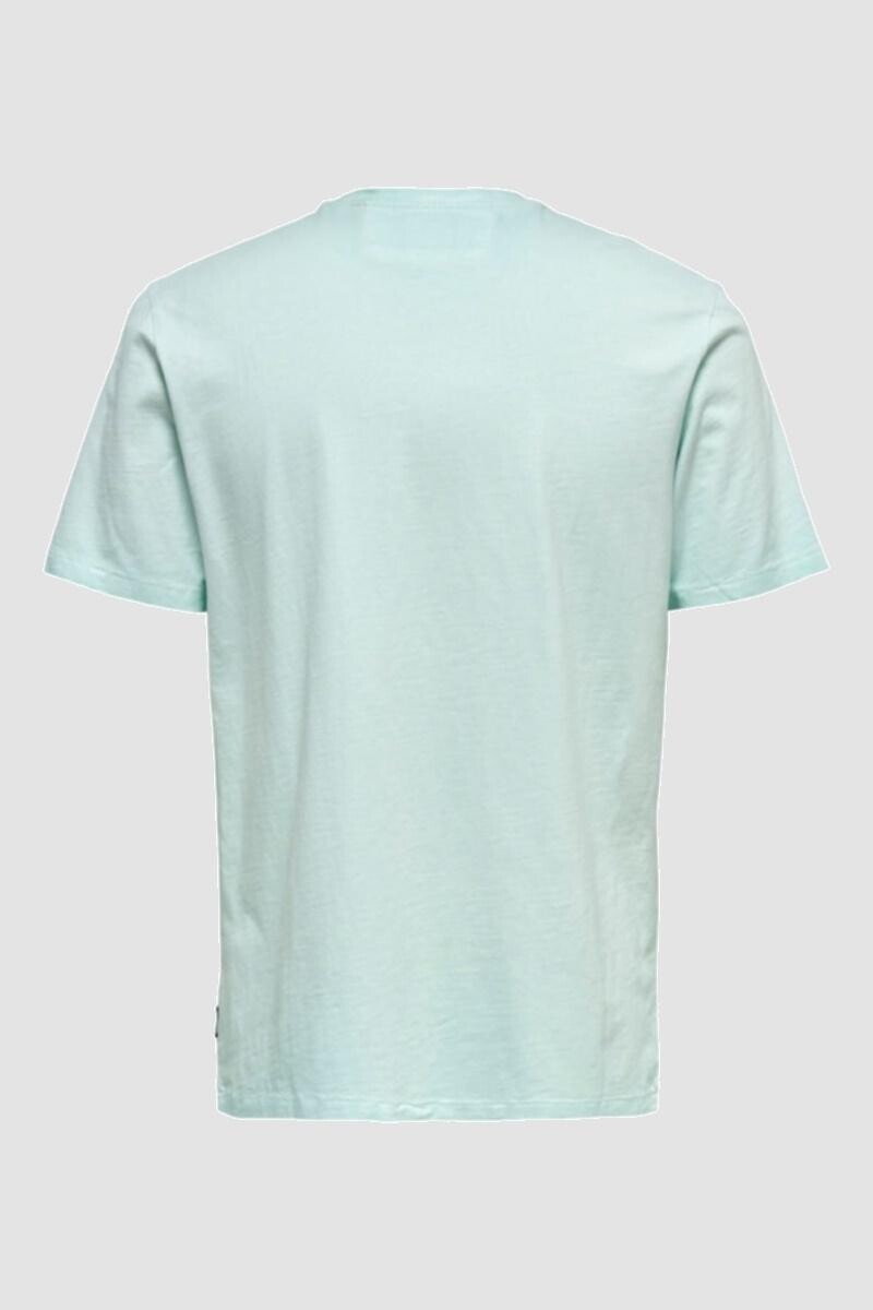 Camiseta Efecto Lavado Millenium Blue Glow