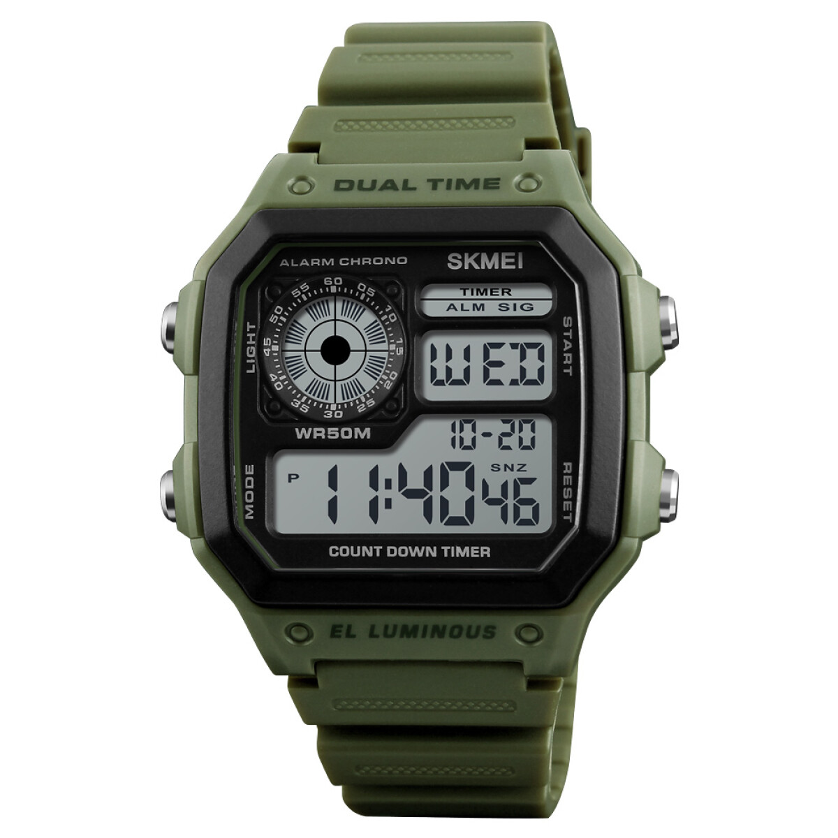 Reloj Skmei 1299ag Color Verde 