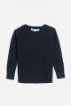 Sweater cuello redondo AZUL MARINO