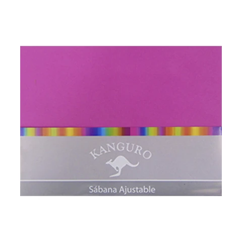 Sábana Ajustable Queen Size Bukara Kanguro 100% Microfibra FUCSIA